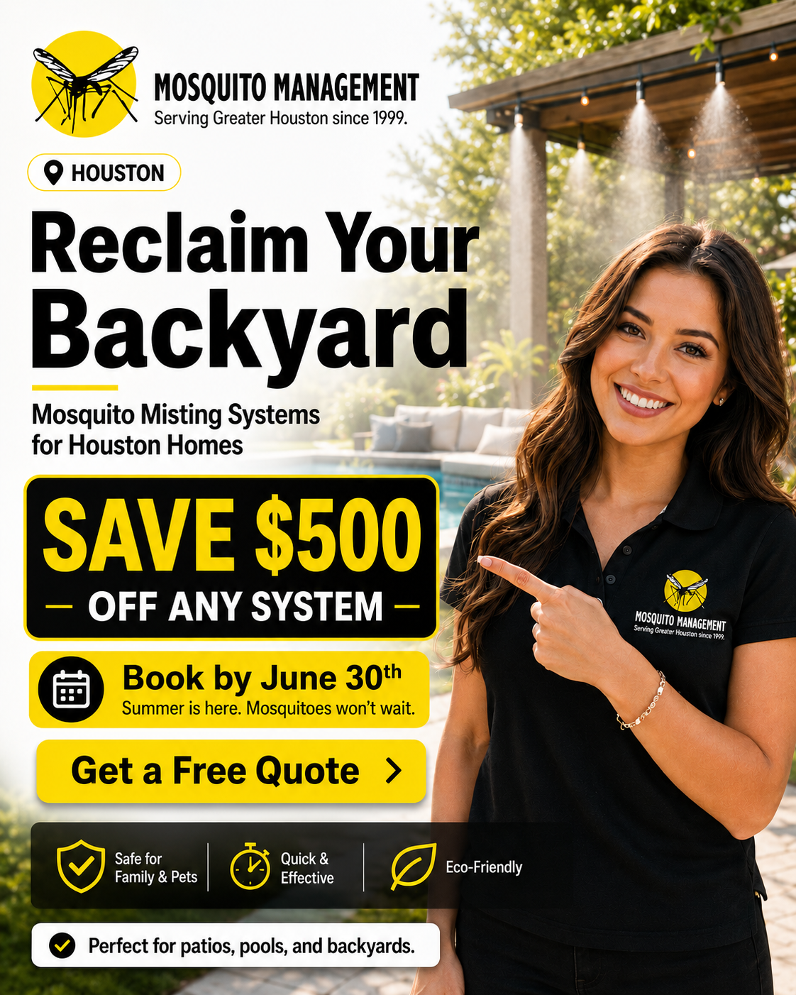 Save $500 off any misting system.